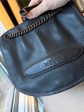 Coach - Black Leather Chain-Handle Women’s Crossbody Bag